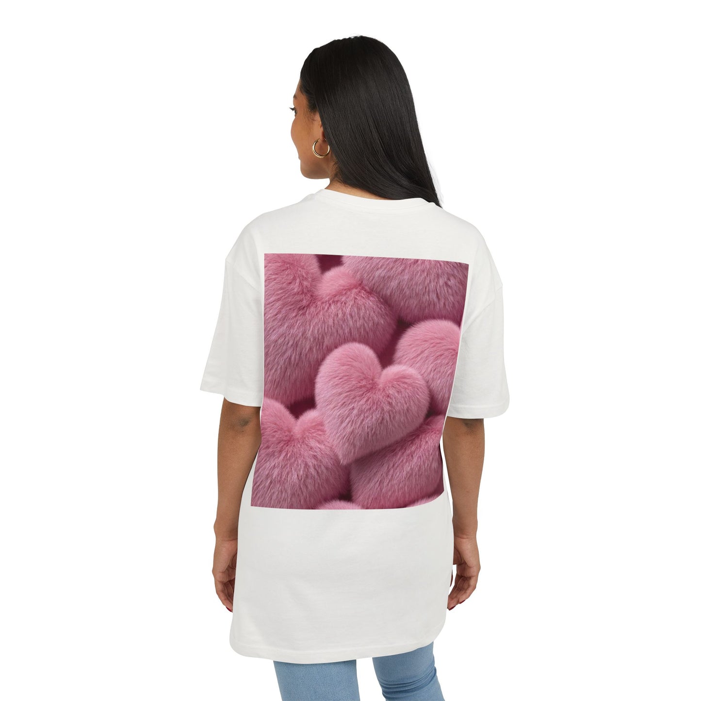 Be My Valentine Teddy Bear Tee | Pink Heart Back Print Valentine's Day