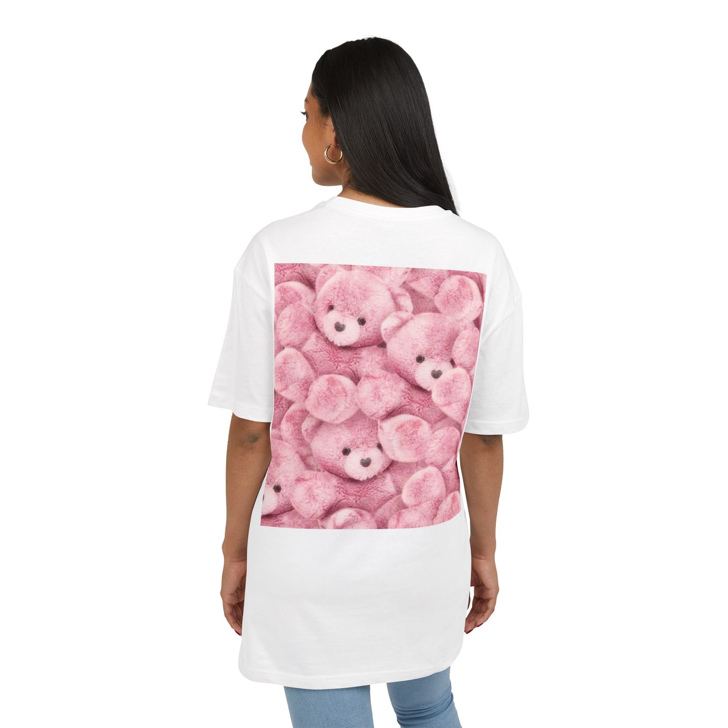 Valentine's day | Pink Teddy Bear Love graphic Tee | Cute Plush Heart Shirt