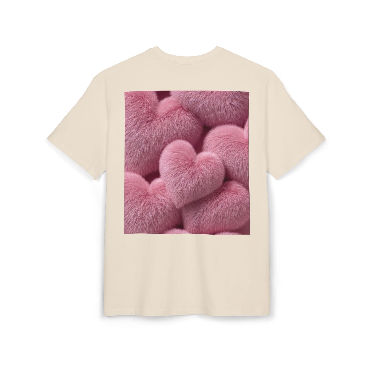Be My Valentine Teddy Bear Tee | Pink Heart Back Print Valentine's Day