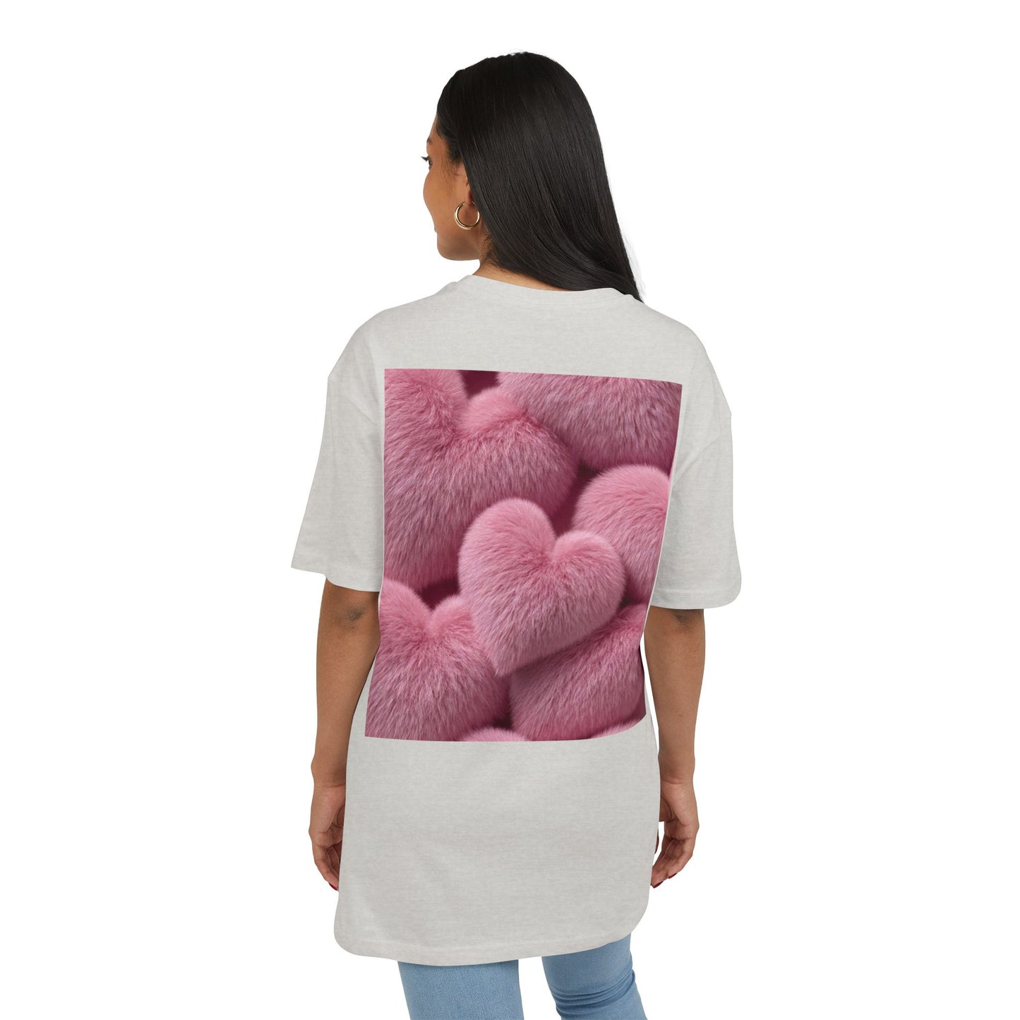 Be My Valentine Teddy Bear Tee | Pink Heart Back Print Valentine's Day