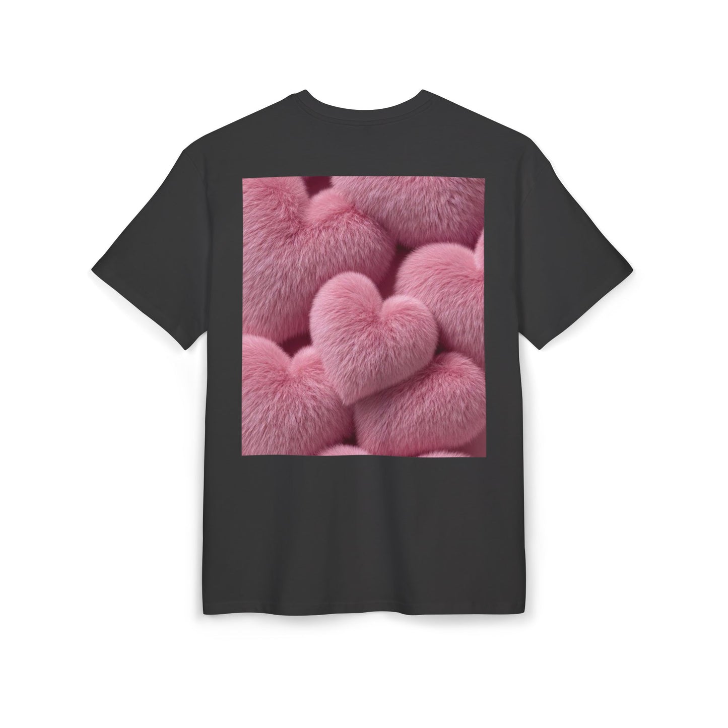 Be My Valentine Teddy Bear Tee | Pink Heart Back Print Valentine's Day