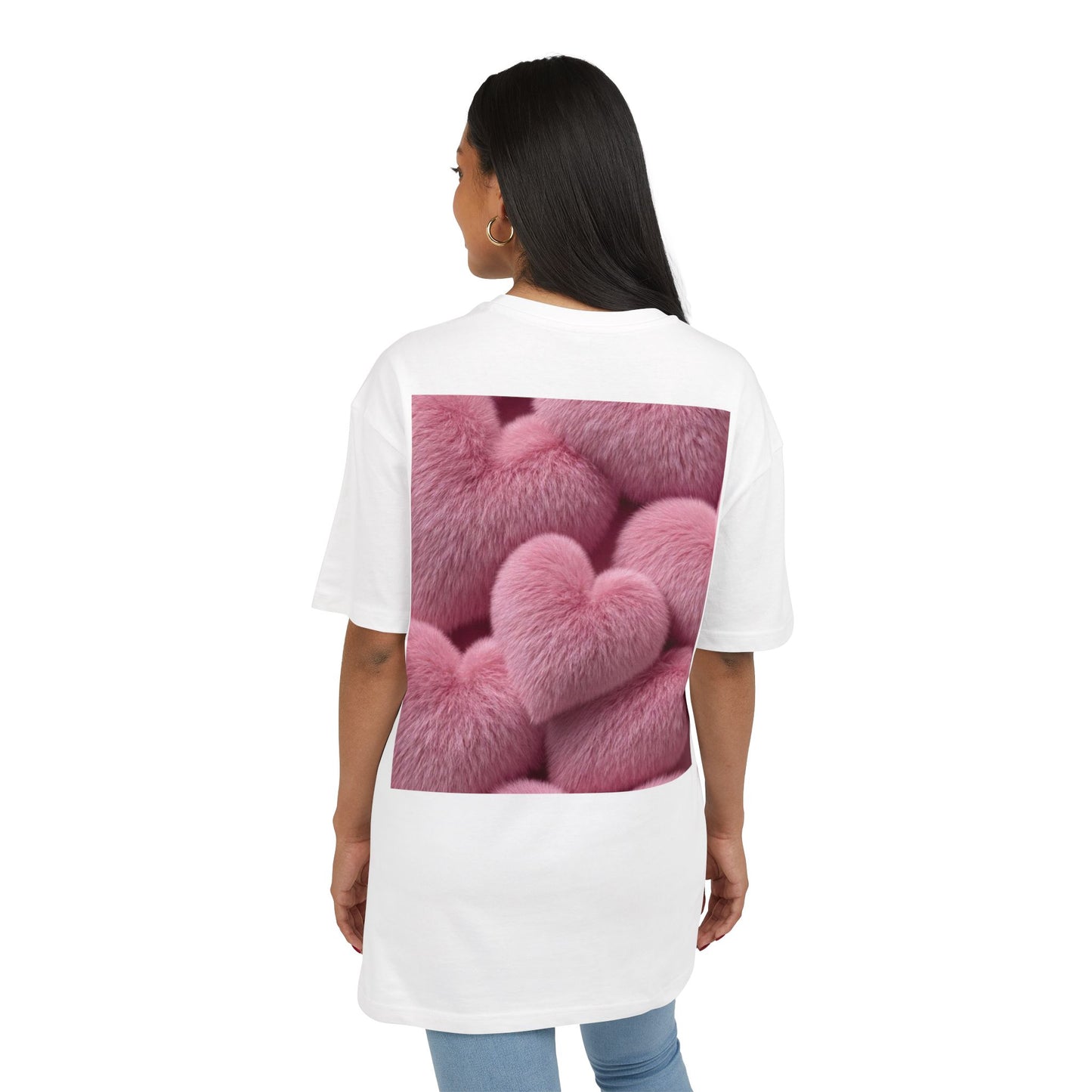 Be My Valentine Teddy Bear Tee | Pink Heart Back Print Valentine's Day
