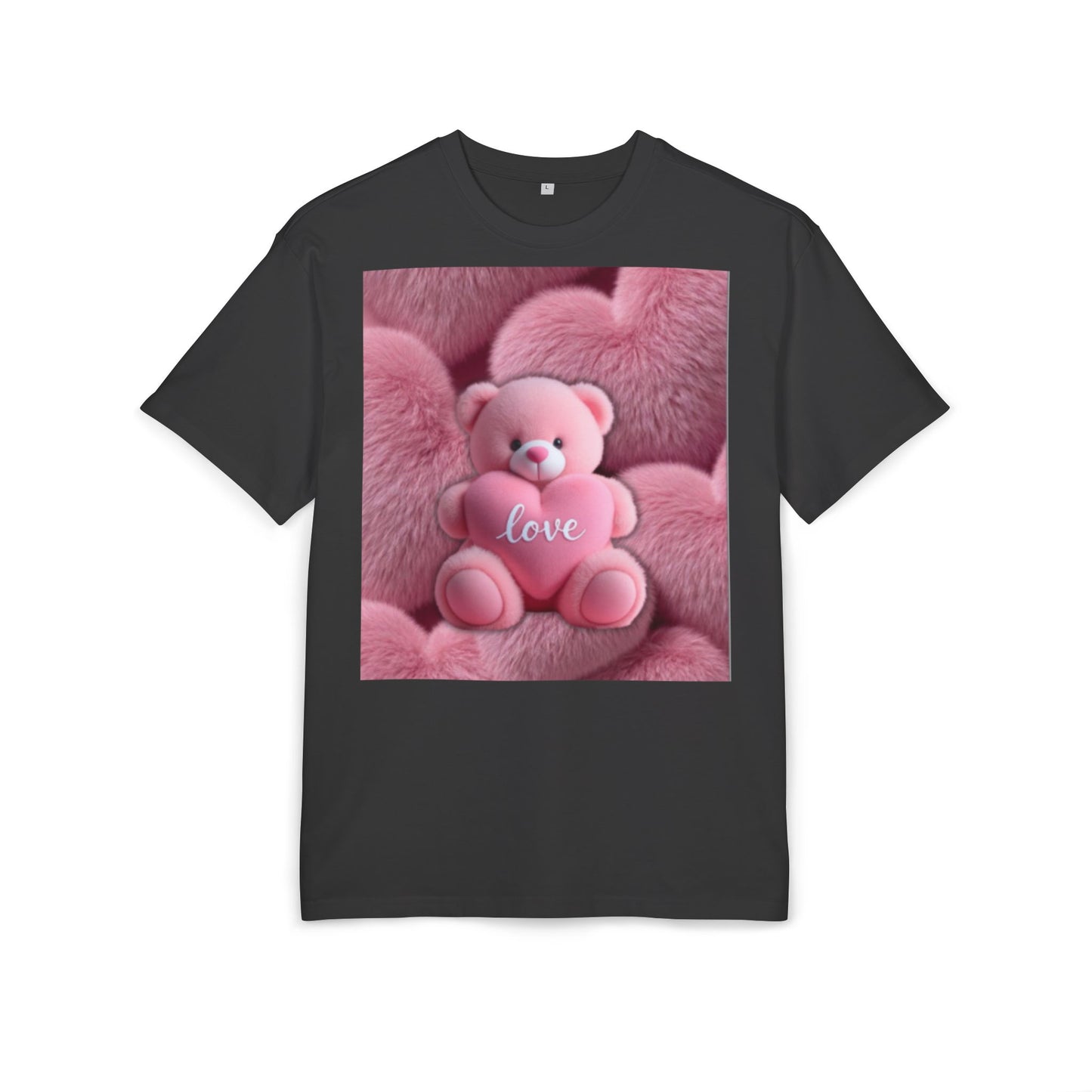 Valentine's day | Pink Teddy Bear Love graphic Tee | Cute Plush Heart Shirt