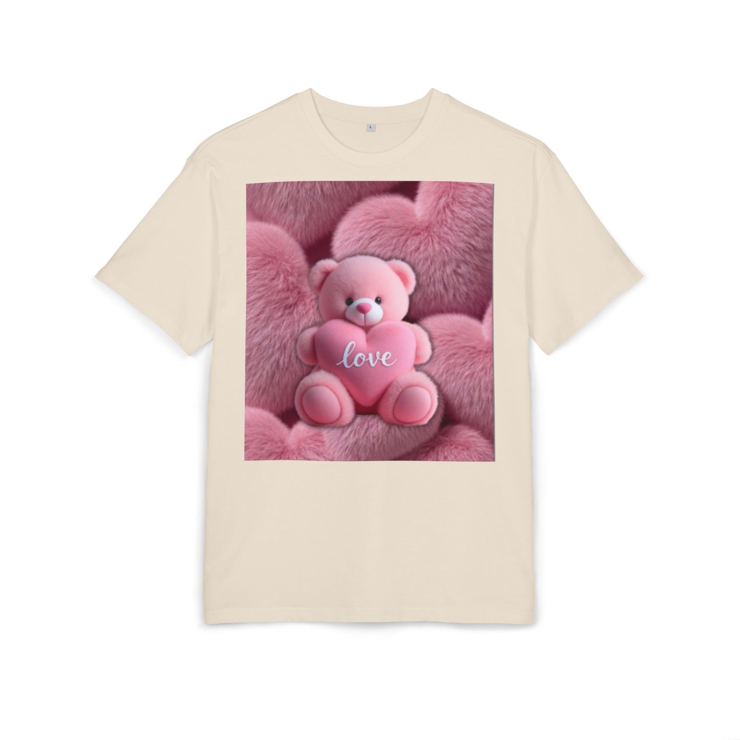 Valentine's day | Pink Teddy Bear Love graphic Tee | Cute Plush Heart Shirt