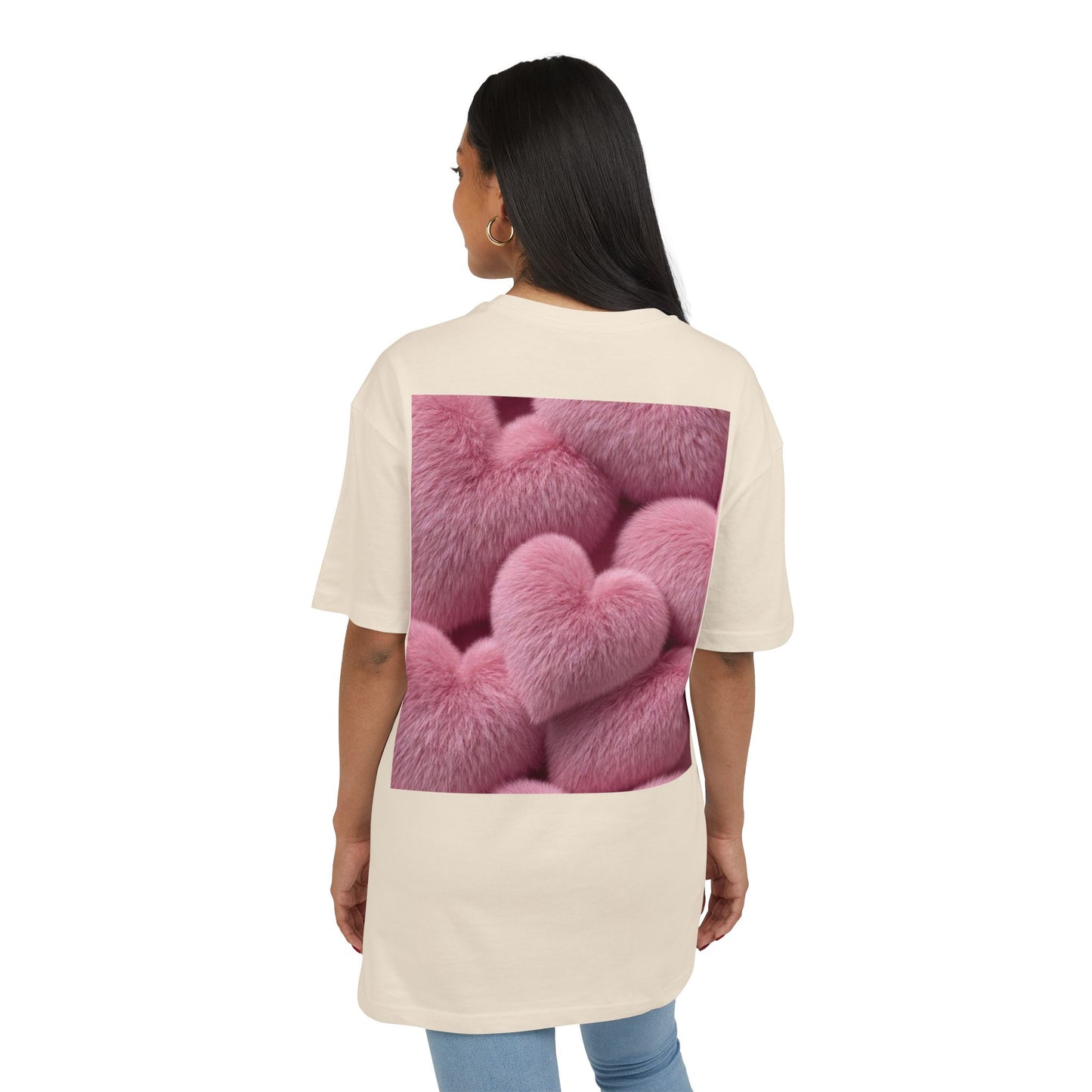 Be My Valentine Teddy Bear Tee | Pink Heart Back Print Valentine's Day