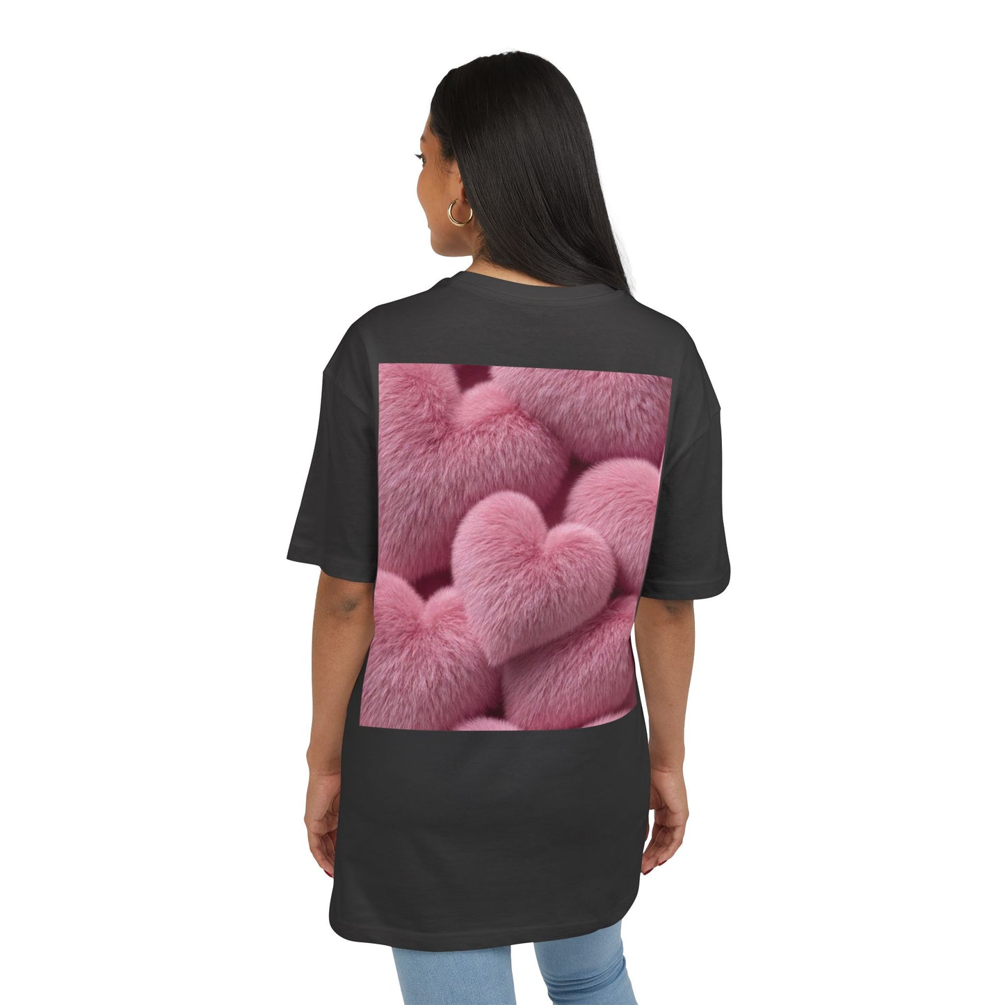 Be My Valentine Teddy Bear Tee | Pink Heart Back Print Valentine's Day