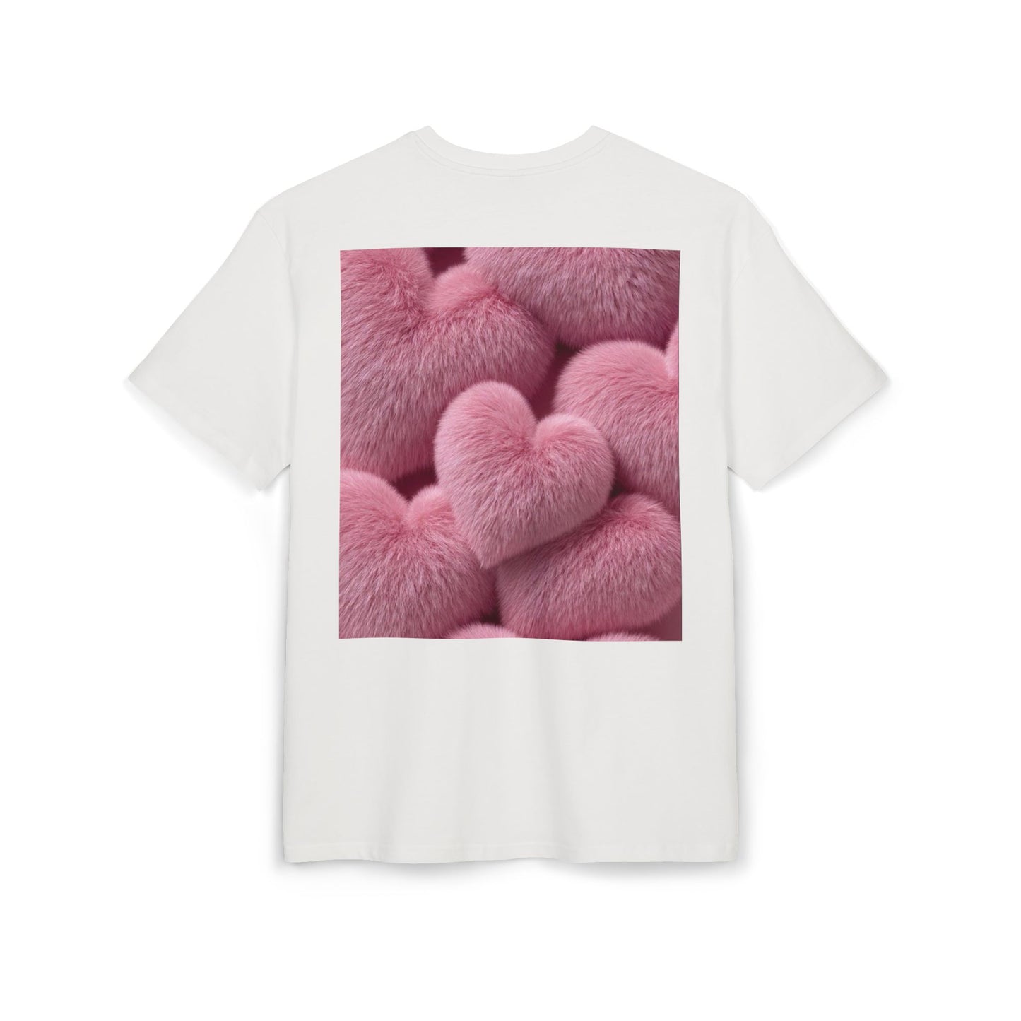 Be My Valentine Teddy Bear Tee | Pink Heart Back Print Valentine's Day